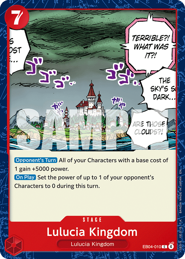 Lulucia Kingdom Adventure On Kami's Island - OP-15 One Piece Card Lulucia Kingdom Adventure On Kami's Island - OP-15 One Piece Card