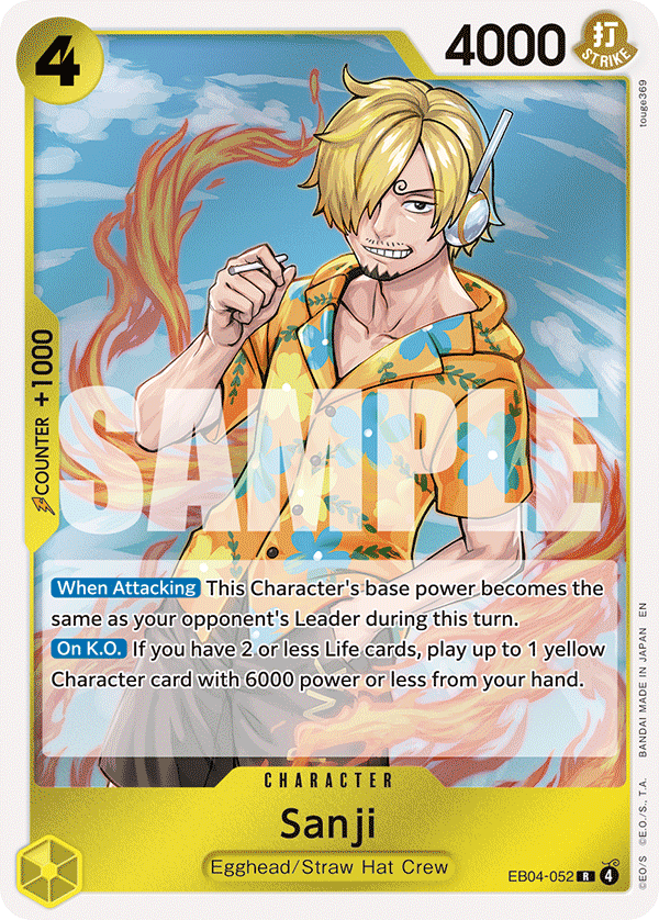 Sanji Adventure On Kami's Island - OP-15 One Piece Card Sanji Adventure On Kami's Island - OP-15 One Piece Card