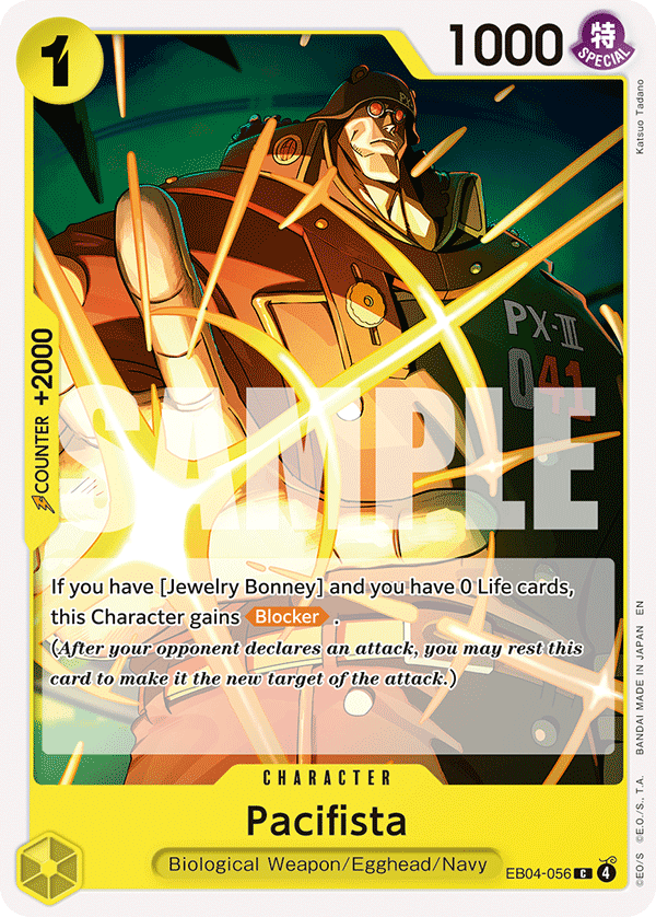 Pacifista Adventure On Kami's Island - OP-15 One Piece Card Pacifista Adventure On Kami's Island - OP-15 One Piece Card