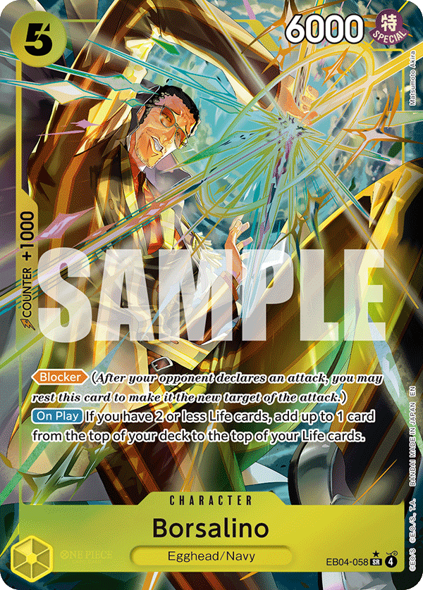 Borsalino Adventure On Kami's Island - OP-15 One Piece Card Borsalino Adventure On Kami's Island - OP-15 One Piece Card