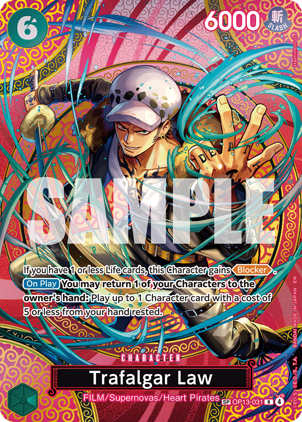 Trafalgar Law Adventure On Kami's Island - OP-15 One Piece Card Trafalgar Law Adventure On Kami's Island - OP-15 One Piece Card