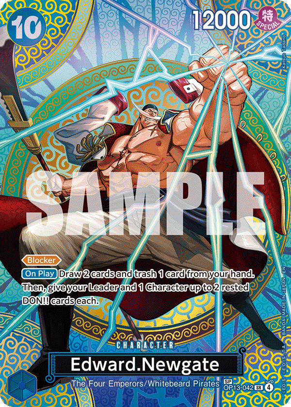 Edward.Newgate Adventure On Kami's Island - OP-15 One Piece Card Edward.Newgate Adventure On Kami's Island - OP-15 One Piece Card