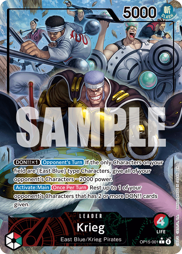Krieg Adventure On Kami's Island - OP-15 One Piece Card Krieg Adventure On Kami's Island - OP-15 One Piece Card