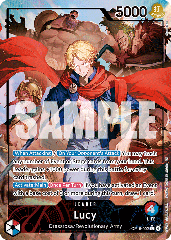 Lucy Adventure On Kami's Island - OP-15 One Piece Card Lucy Adventure On Kami's Island - OP-15 One Piece Card