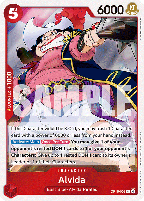 Alvida Adventure On Kami's Island - OP-15 One Piece Card Alvida Adventure On Kami's Island - OP-15 One Piece Card