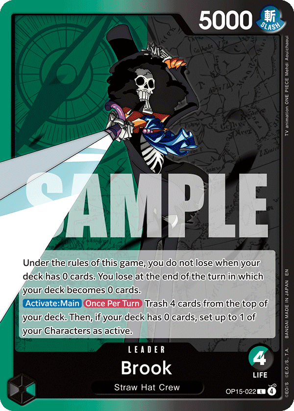 Brook Adventure On Kami's Island - OP-15 One Piece Card Brook Adventure On Kami's Island - OP-15 One Piece Card