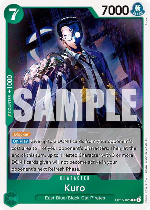 Kuro Adventure On Kami's Island - OP-15 One Piece Card Kuro Adventure On Kami's Island - OP-15 One Piece Card