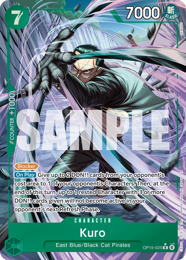 Kuro Adventure On Kami's Island - OP-15 One Piece Card Kuro Adventure On Kami's Island - OP-15 One Piece Card