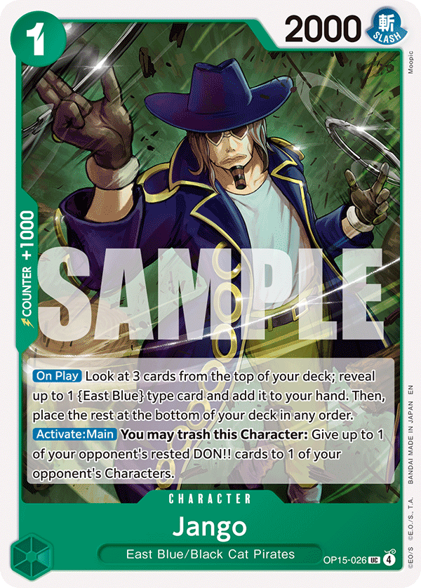 Jango Adventure On Kami's Island - OP-15 One Piece Card Jango Adventure On Kami's Island - OP-15 One Piece Card