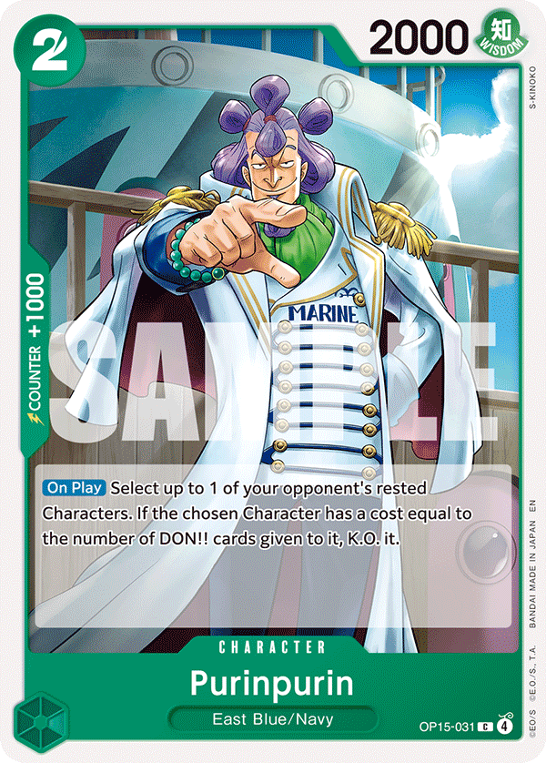 Purinpurin Adventure On Kami's Island - OP-15 One Piece Card Purinpurin Adventure On Kami's Island - OP-15 One Piece Card