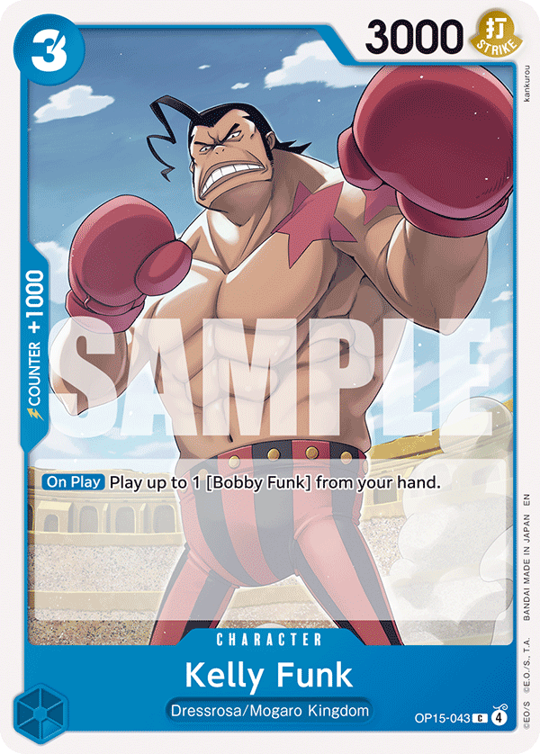 Kelly Funk Adventure On Kami's Island - OP-15 One Piece Card Kelly Funk Adventure On Kami's Island - OP-15 One Piece Card