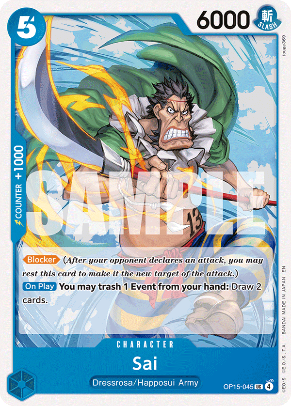 Sai Adventure On Kami's Island - OP-15 One Piece Card Sai Adventure On Kami's Island - OP-15 One Piece Card
