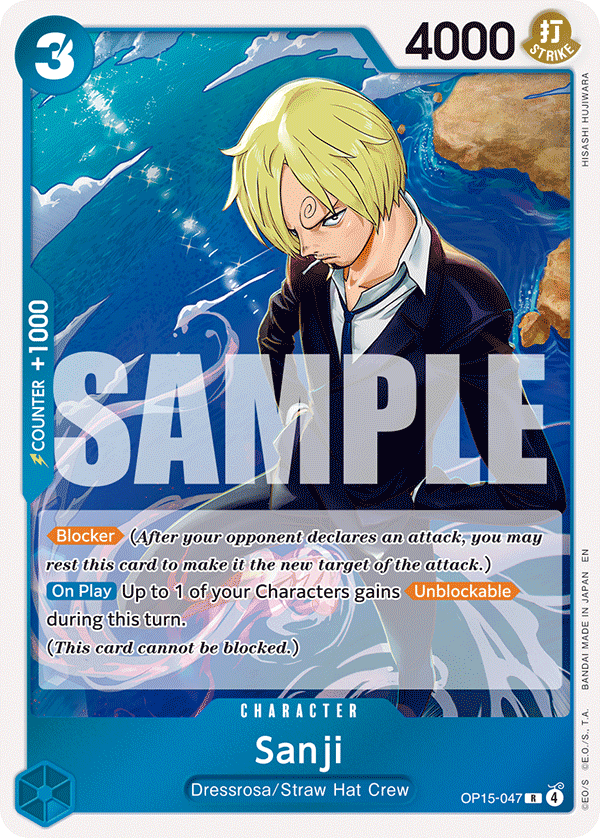 Sanji Adventure On Kami's Island - OP-15 One Piece Card Sanji Adventure On Kami's Island - OP-15 One Piece Card