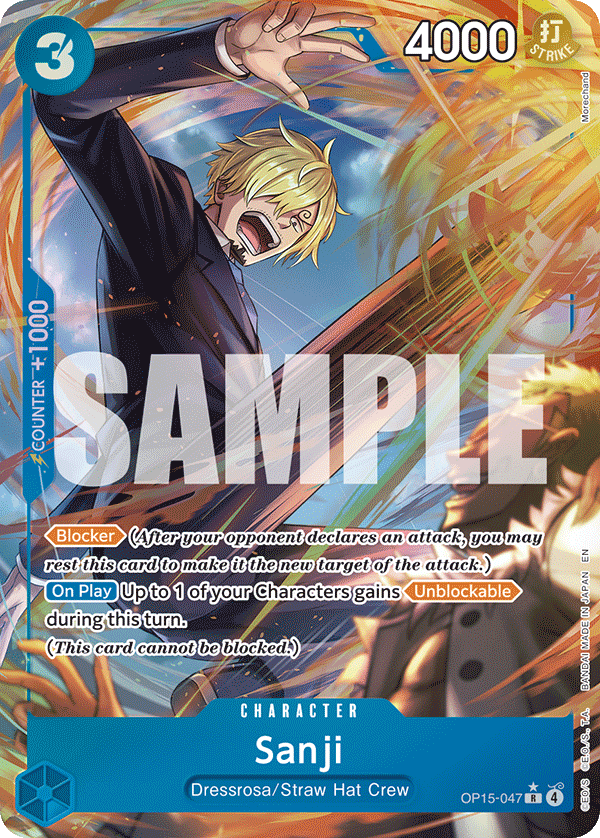 Sanji Adventure On Kami's Island - OP-15 One Piece Card Sanji Adventure On Kami's Island - OP-15 One Piece Card