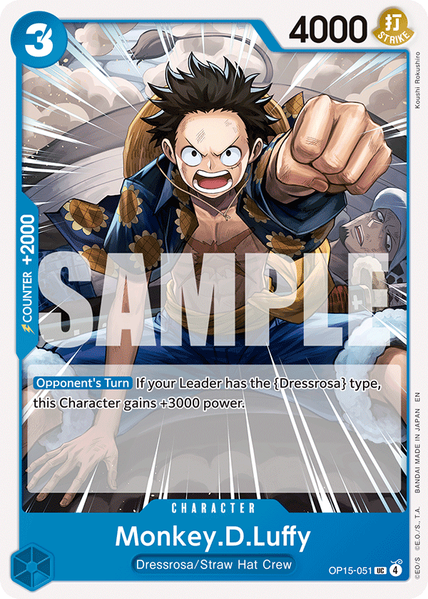 Monkey.D.Luffy Adventure On Kami's Island - OP-15 One Piece Card Monkey.D.Luffy Adventure On Kami's Island - OP-15 One Piece Card