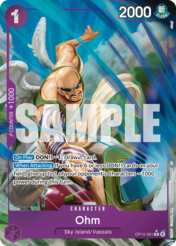 Ohm Adventure On Kami's Island - OP-15 One Piece Card Ohm Adventure On Kami's Island - OP-15 One Piece Card