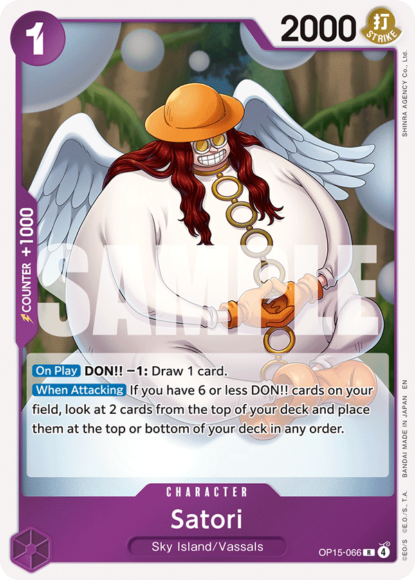 Satori Adventure On Kami's Island - OP-15 One Piece Card Satori Adventure On Kami's Island - OP-15 One Piece Card