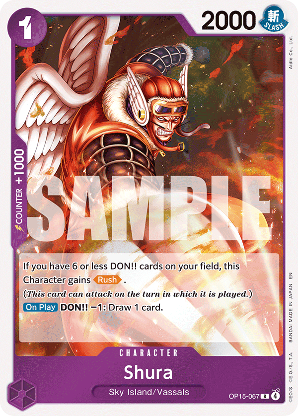 Shura Adventure On Kami's Island - OP-15 One Piece Card Shura Adventure On Kami's Island - OP-15 One Piece Card