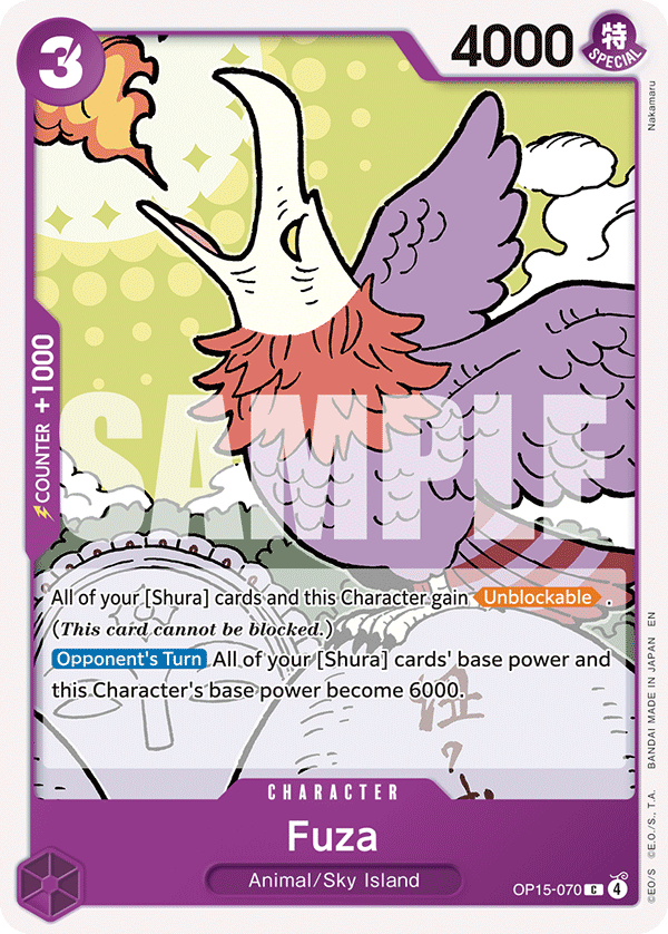 Fuza Adventure On Kami's Island - OP-15 One Piece Card Fuza Adventure On Kami's Island - OP-15 One Piece Card
