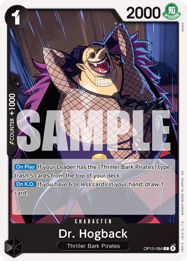 Dr. Hogback Adventure On Kami's Island - OP-15 One Piece Card Dr. Hogback Adventure On Kami's Island - OP-15 One Piece Card