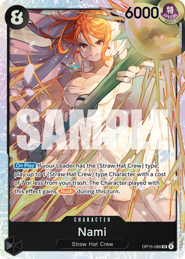 Nami Adventure On Kami's Island - OP-15 One Piece Card Nami Adventure On Kami's Island - OP-15 One Piece Card