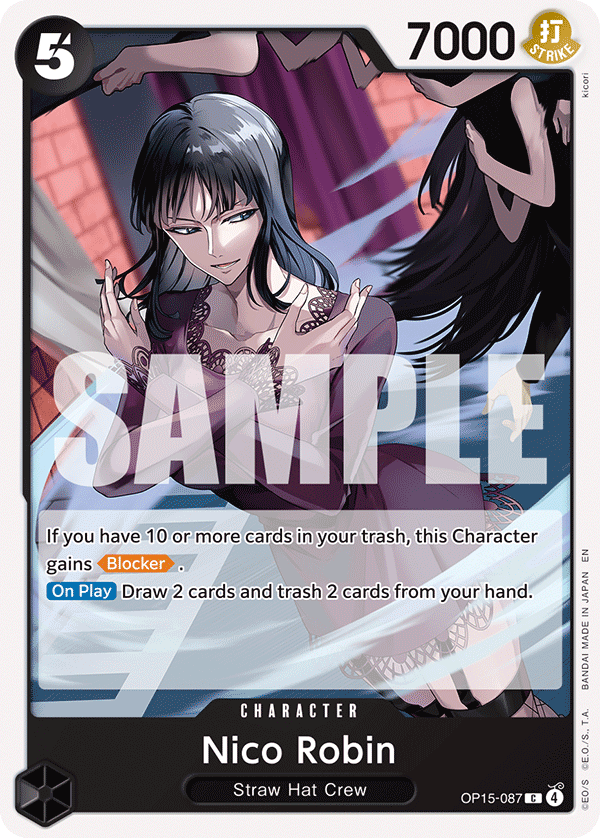 Nico Robin Adventure On Kami's Island - OP-15 One Piece Card Nico Robin Adventure On Kami's Island - OP-15 One Piece Card