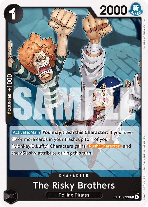 The Risky Brothers Adventure On Kami's Island - OP-15 One Piece Card The Risky Brothers Adventure On Kami's Island - OP-15 One Piece Card