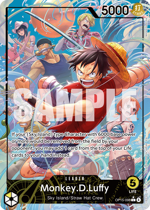 Monkey.D.Luffy Adventure On Kami's Island - OP-15 One Piece Card Monkey.D.Luffy Adventure On Kami's Island - OP-15 One Piece Card