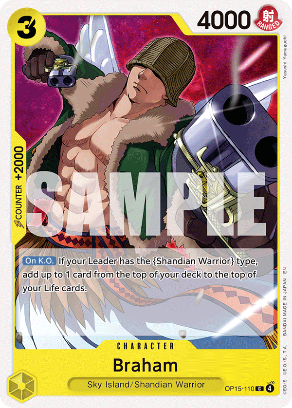 Braham Adventure On Kami's Island - OP-15 One Piece Card Braham Adventure On Kami's Island - OP-15 One Piece Card