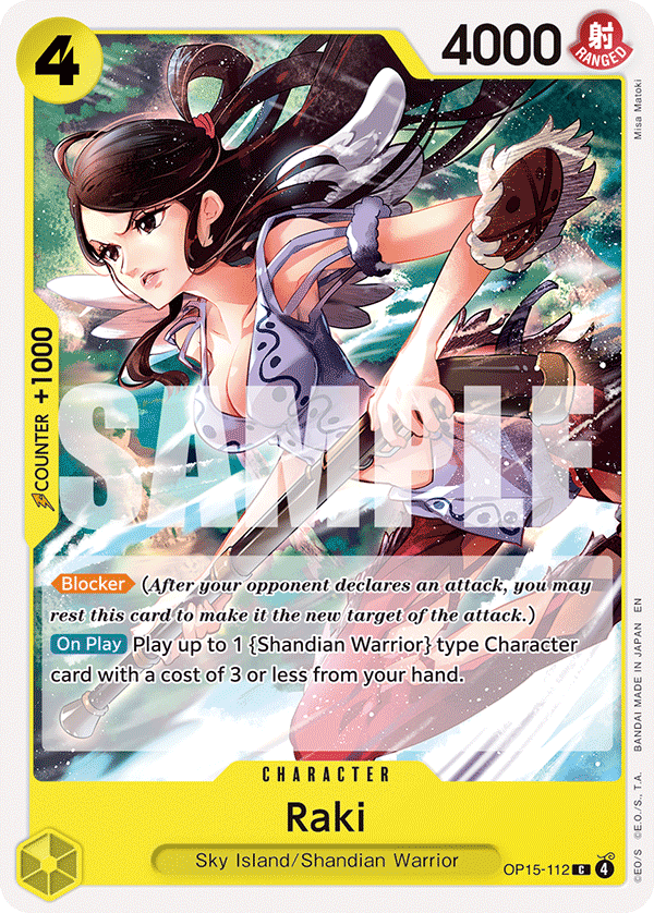 Raki Adventure On Kami's Island - OP-15 One Piece Card Raki Adventure On Kami's Island - OP-15 One Piece Card