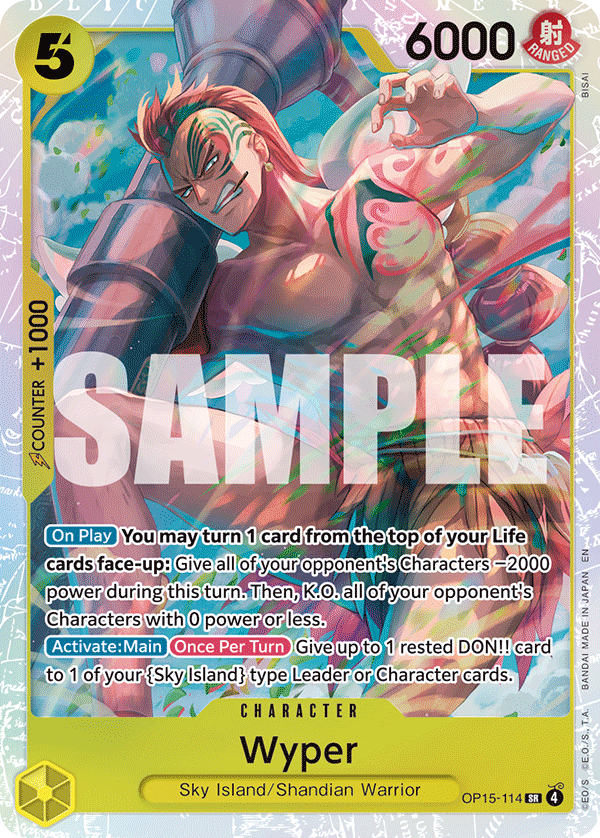 Wyper Adventure On Kami's Island - OP-15 One Piece Card Wyper Adventure On Kami's Island - OP-15 One Piece Card