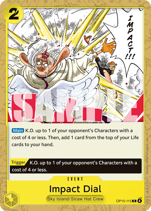 Impact Dial Adventure On Kami's Island - OP-15 One Piece Card Impact Dial Adventure On Kami's Island - OP-15 One Piece Card