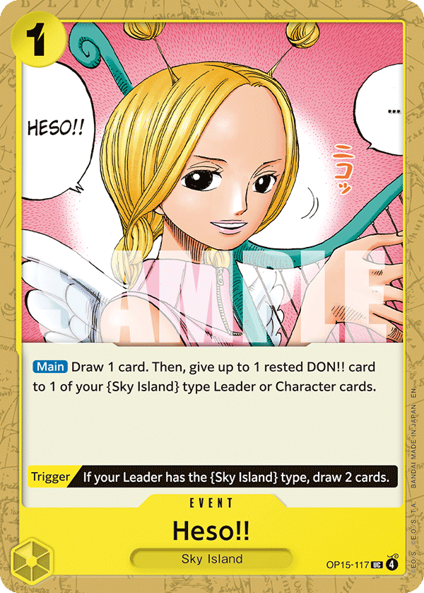Heso!! Adventure On Kami's Island - OP-15 One Piece Card Heso!! Adventure On Kami's Island - OP-15 One Piece Card