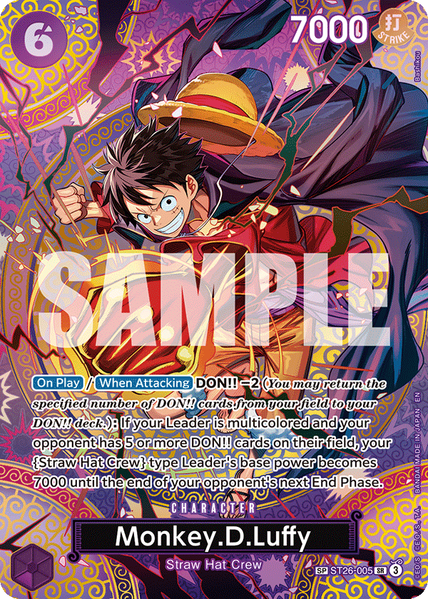 Monkey.D.Luffy Adventure On Kami's Island - OP-15 One Piece Card Monkey.D.Luffy Adventure On Kami's Island - OP-15 One Piece Card