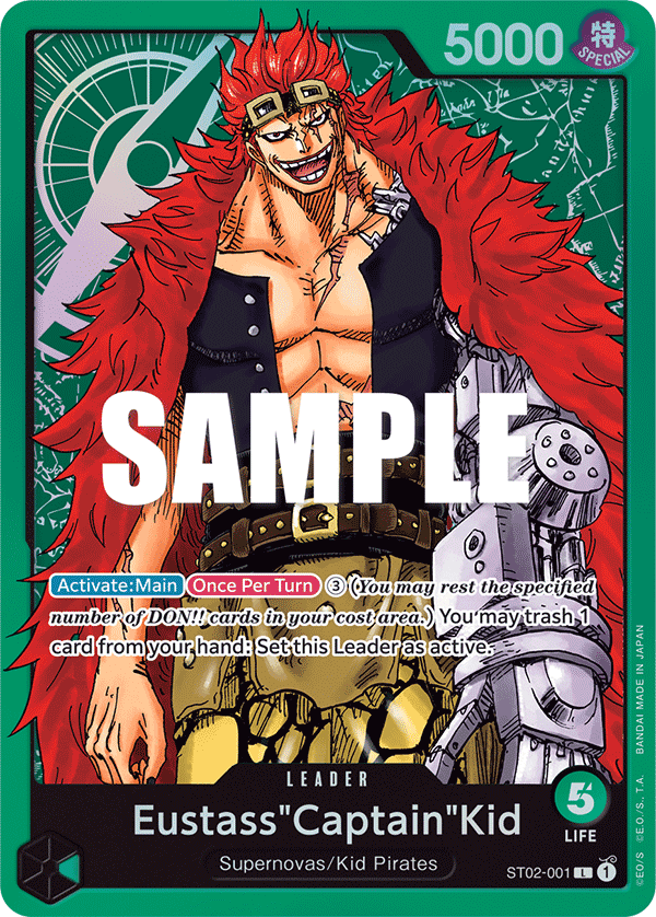 Eustass"Captain"Kid Worst Generation Starter Deck - ST-02 One Piece Card Eustass"Captain"Kid Worst Generation Starter Deck - ST-02 One Piece Card
