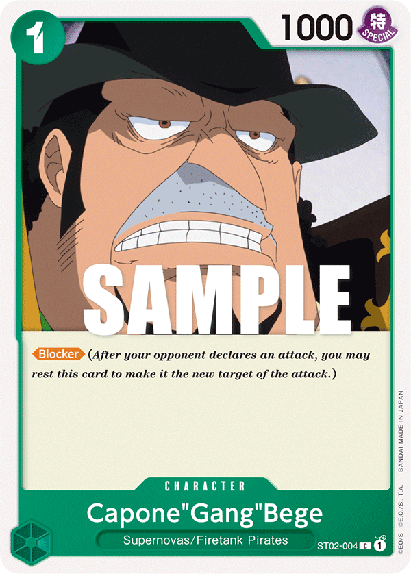 Capone"Gang"Bege Worst Generation Starter Deck - ST-02 One Piece Card Capone"Gang"Bege Worst Generation Starter Deck - ST-02 One Piece Card