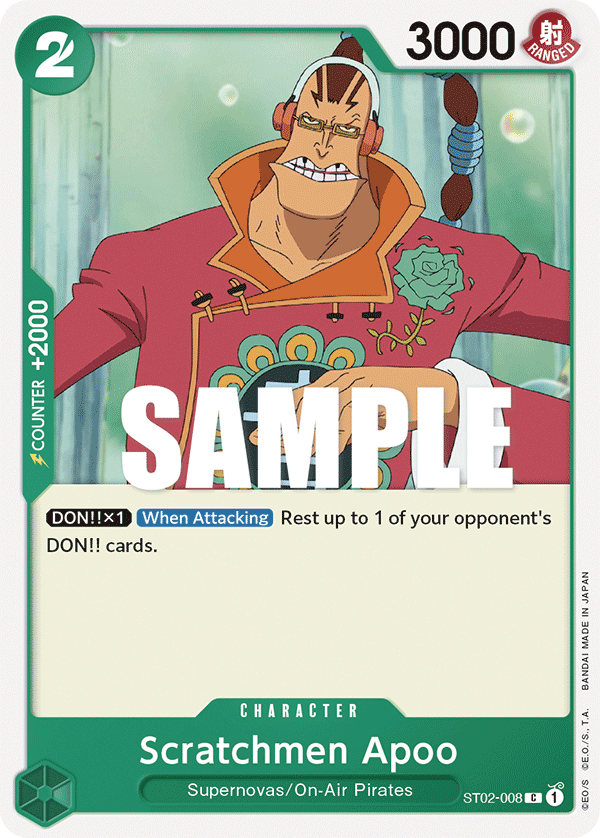 Scratchmen Apoo Worst Generation Starter Deck - ST-02 One Piece Card Scratchmen Apoo Worst Generation Starter Deck - ST-02 One Piece Card