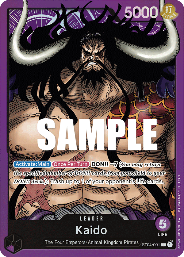Kaido Animal Kingdom Pirates Starter Deck - ST-04 One Piece Card Kaido Animal Kingdom Pirates Starter Deck - ST-04 One Piece Card