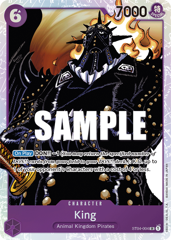 King Animal Kingdom Pirates Starter Deck - ST-04 One Piece Card King Animal Kingdom Pirates Starter Deck - ST-04 One Piece Card