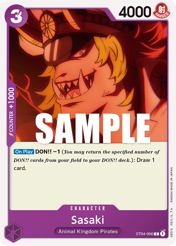 Sasaki Animal Kingdom Pirates Starter Deck - ST-04 One Piece Card Sasaki Animal Kingdom Pirates Starter Deck - ST-04 One Piece Card