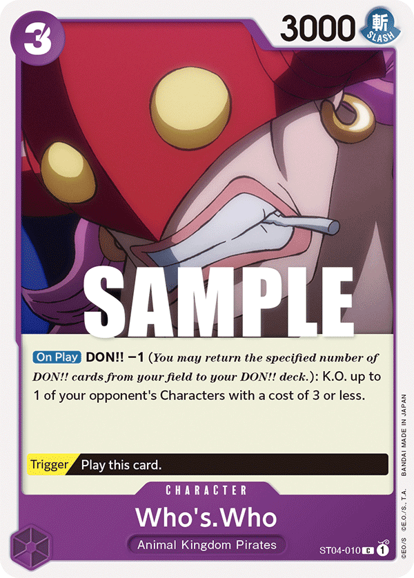 Who's.Who Animal Kingdom Pirates Starter Deck - ST-04 One Piece Card Who's.Who Animal Kingdom Pirates Starter Deck - ST-04 One Piece Card