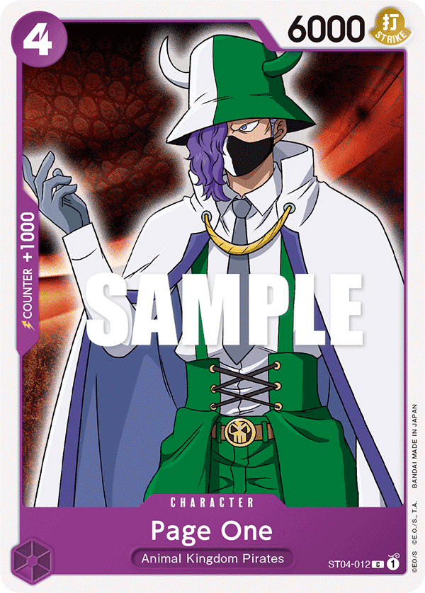 Page One Animal Kingdom Pirates Starter Deck - ST-04 One Piece Card Page One Animal Kingdom Pirates Starter Deck - ST-04 One Piece Card