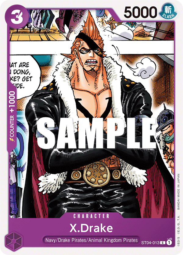 X.Drake Animal Kingdom Pirates Starter Deck - ST-04 One Piece Card X.Drake Animal Kingdom Pirates Starter Deck - ST-04 One Piece Card