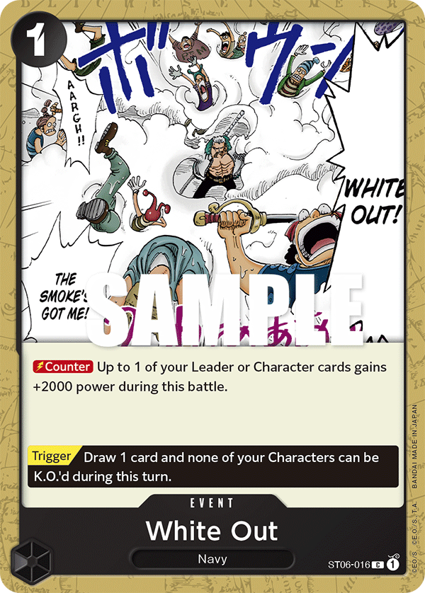 White Out Absolute Justice Starter Deck - ST-06 One Piece Card White Out Absolute Justice Starter Deck - ST-06 One Piece Card