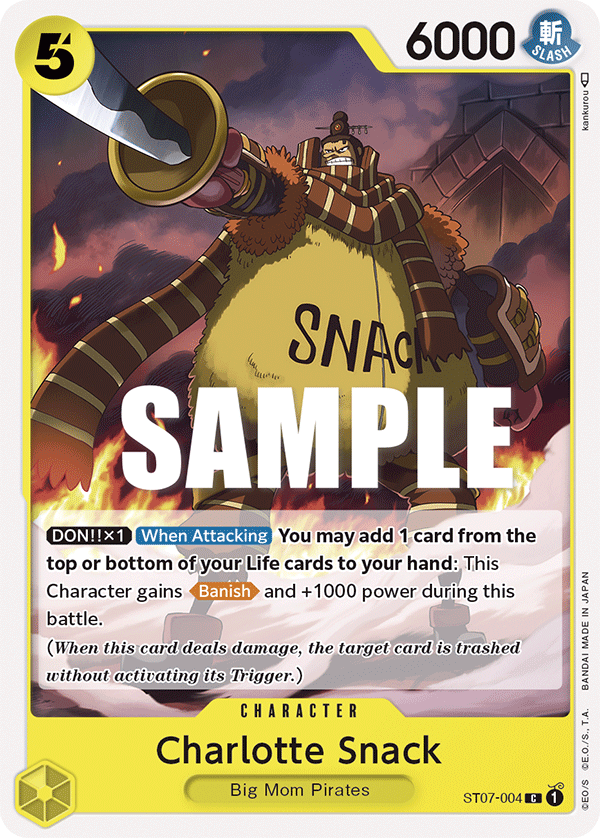 Charlotte Snack Big Mom Pirates Starter Deck - ST-07 One Piece Card Charlotte Snack Big Mom Pirates Starter Deck - ST-07 One Piece Card