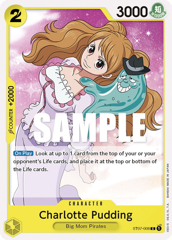 Charlotte Pudding Big Mom Pirates Starter Deck - ST-07 One Piece Card Charlotte Pudding Big Mom Pirates Starter Deck - ST-07 One Piece Card