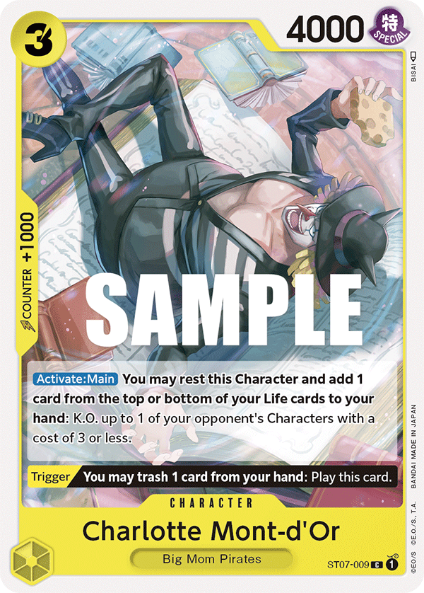 Charlotte Mont-d'or Big Mom Pirates Starter Deck - ST-07 One Piece Card Charlotte Mont-d'or Big Mom Pirates Starter Deck - ST-07 One Piece Card