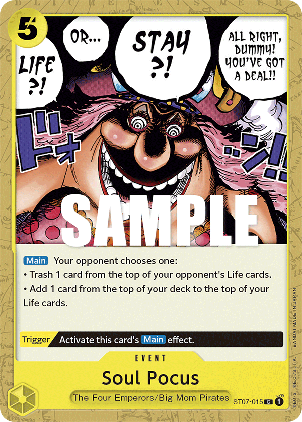 Soul Pocus Big Mom Pirates Starter Deck - ST-07 One Piece Card Soul Pocus Big Mom Pirates Starter Deck - ST-07 One Piece Card