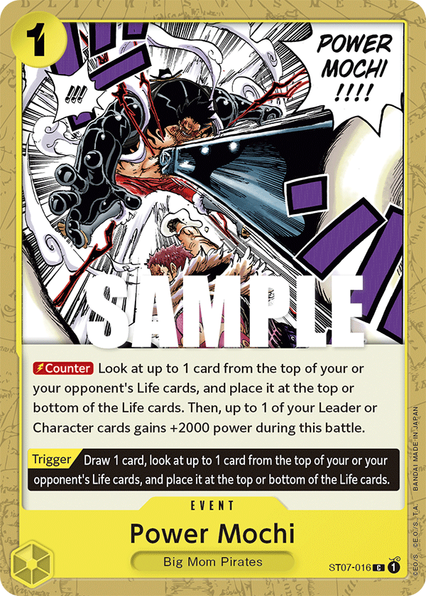 Power Mochi Big Mom Pirates Starter Deck - ST-07 One Piece Card Power Mochi Big Mom Pirates Starter Deck - ST-07 One Piece Card