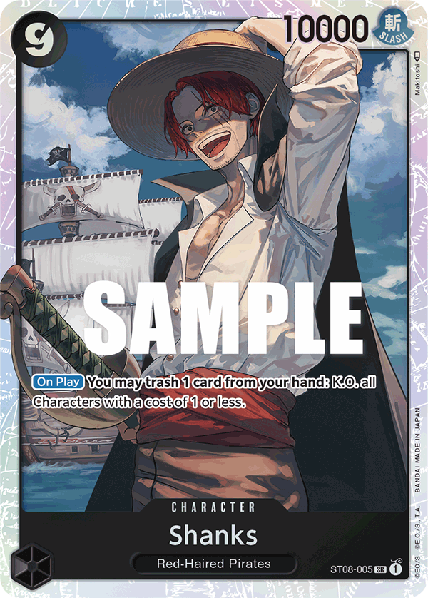 Shanks Monkey D.Luffy Starter Deck - ST-08 One Piece Card Shanks Monkey D.Luffy Starter Deck - ST-08 One Piece Card